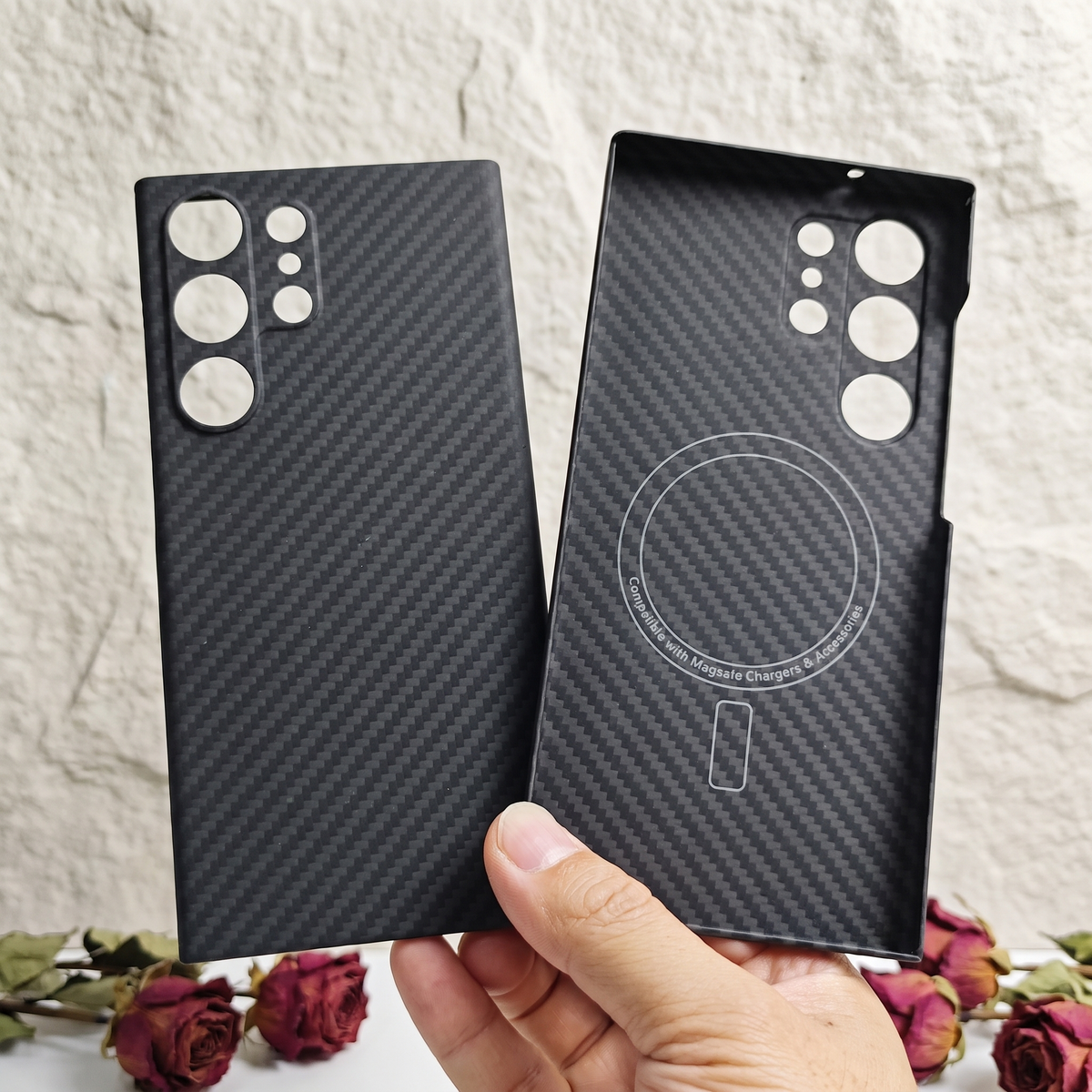 Aramid case for Galaxy S26 Ultra, close view