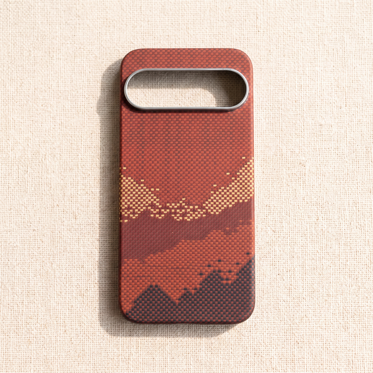 Red Ridge aramid fiber magnetic case for Pixel 10