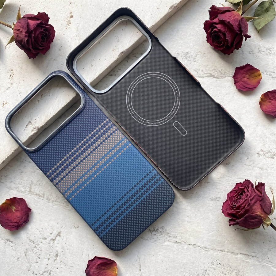 Blue aramid case
