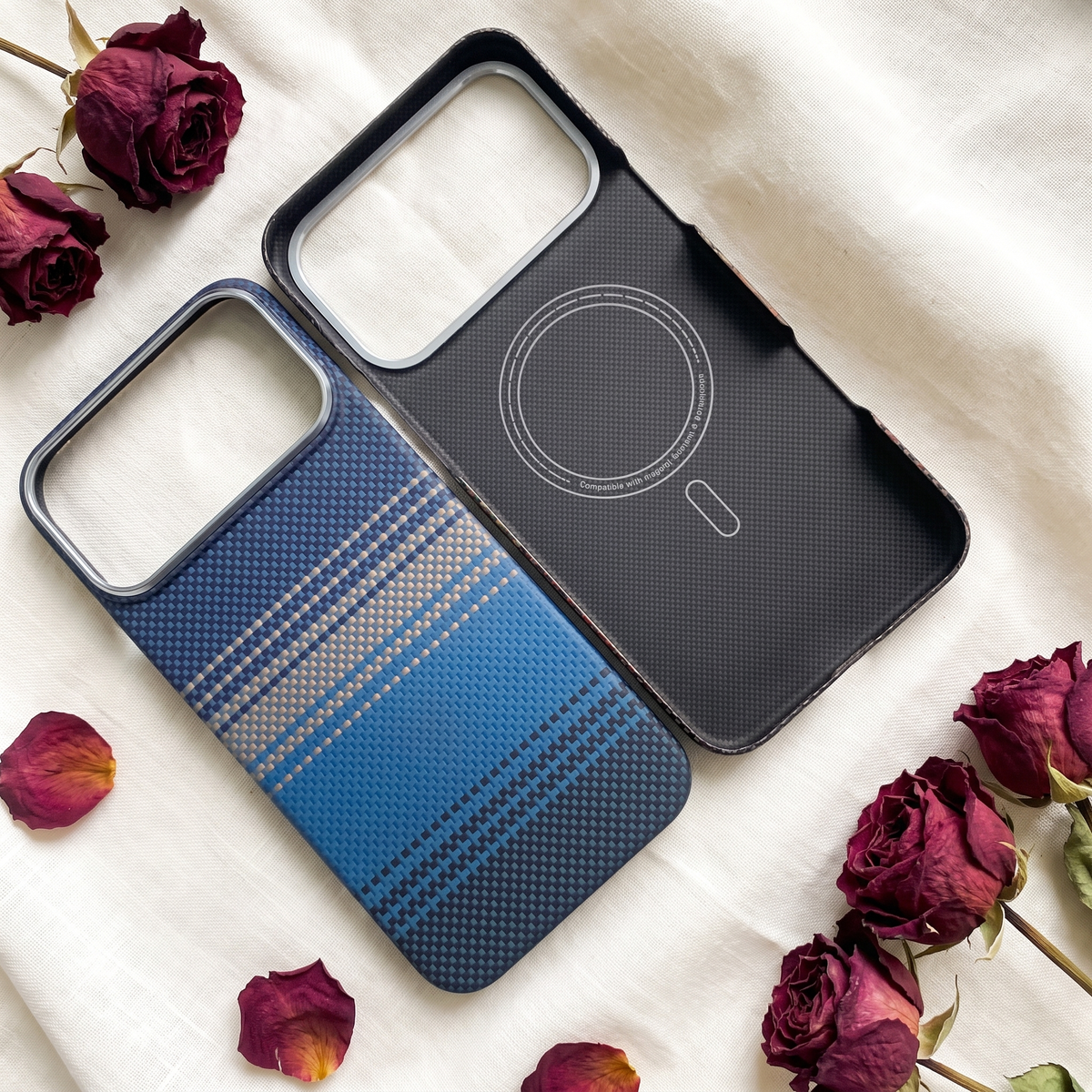 Blue aramid case