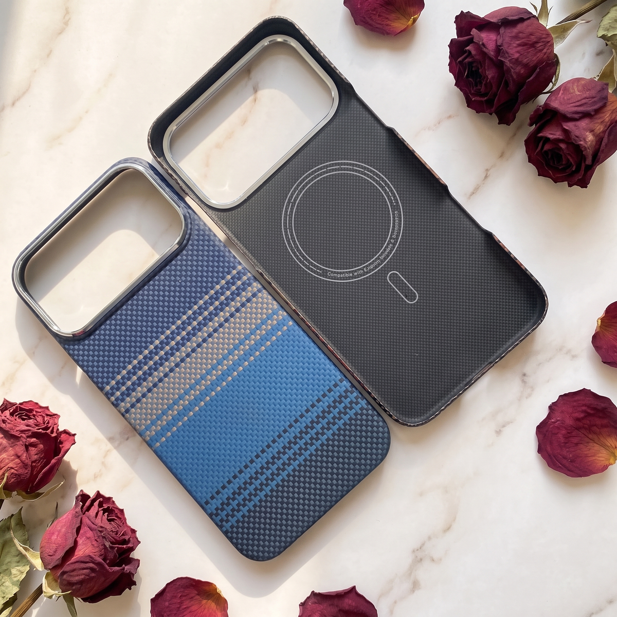 Blue aramid case