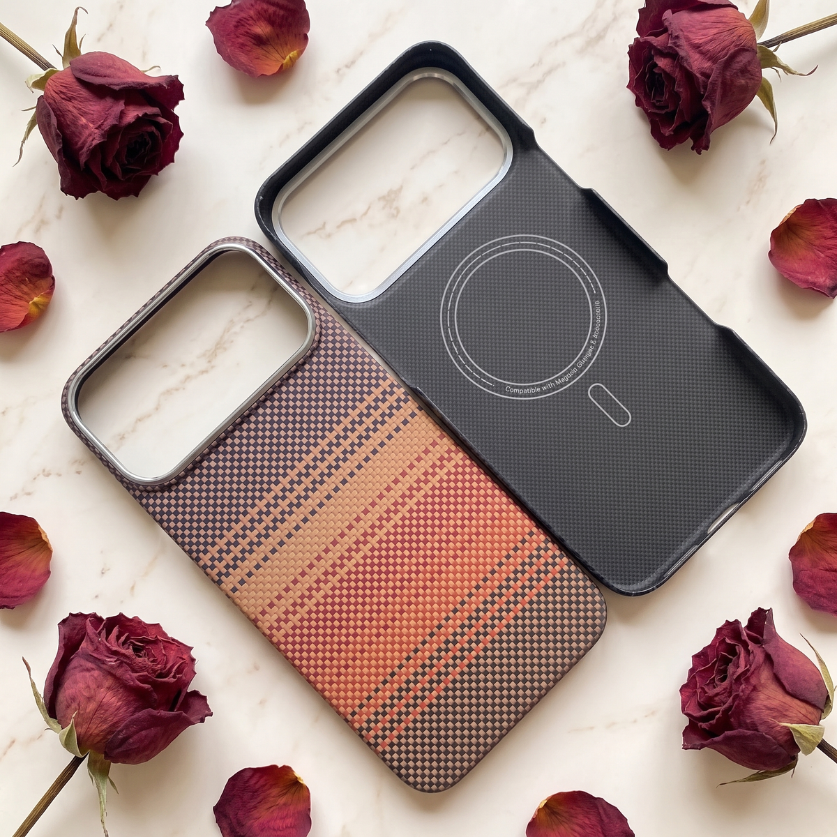 Orange aramid case