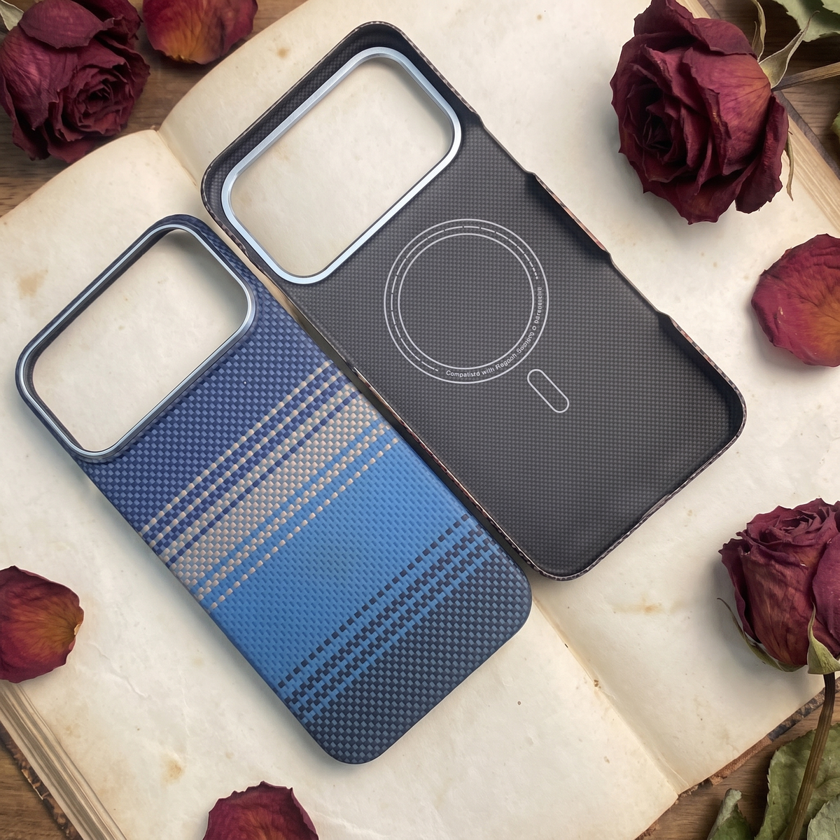 Blue aramid case