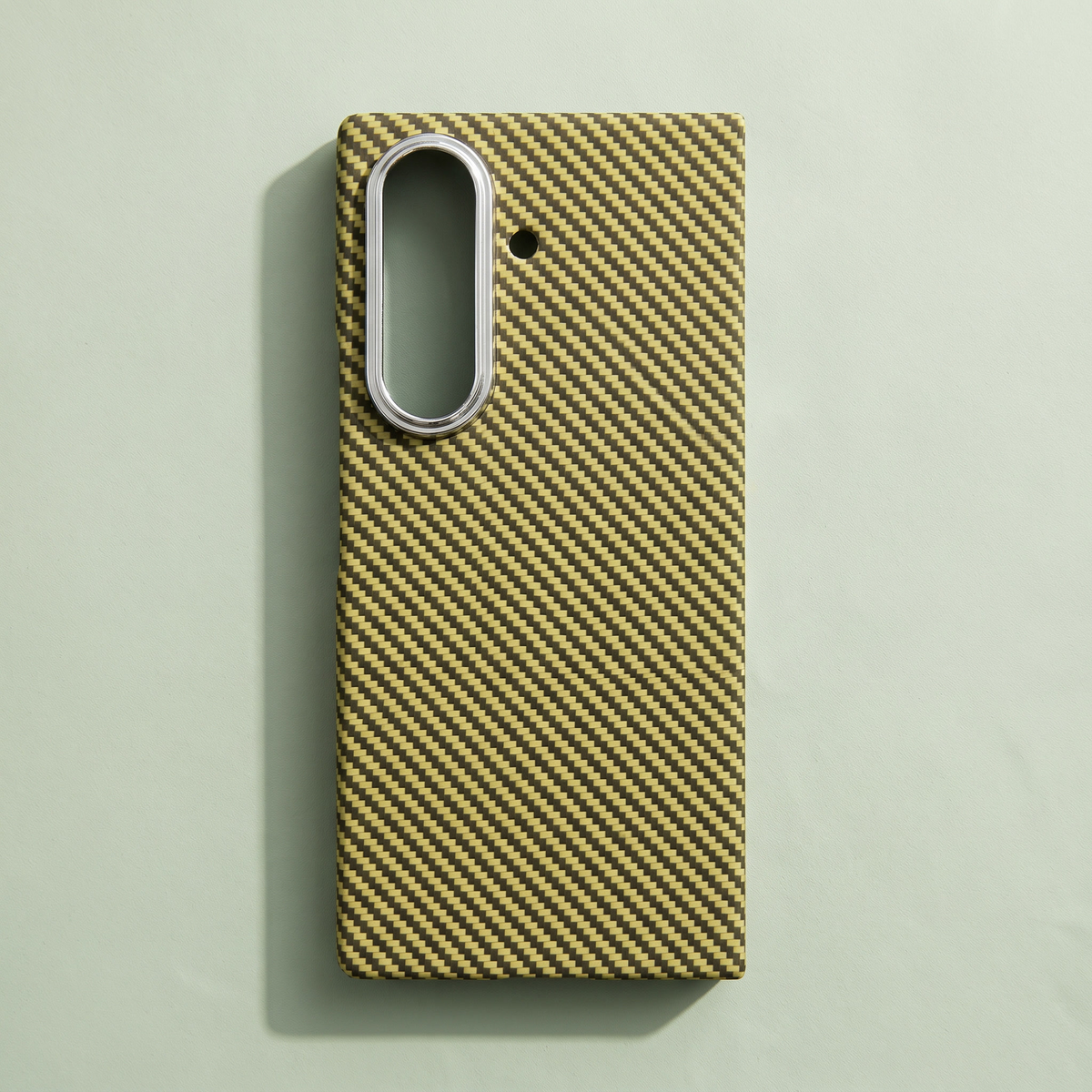 Yellow aramid fiber magnetic case for Galaxy Z Fold 7