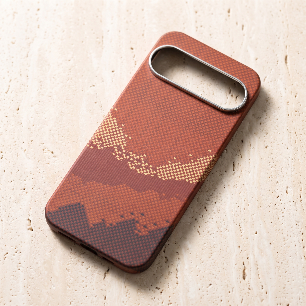 Red Ridge aramid fiber magnetic case for Pixel 10 Pro