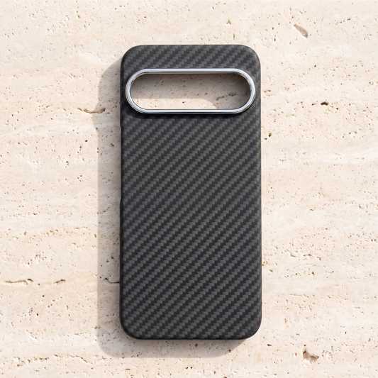 Black 1500D aramid fiber magnetic case for Pixel 10 Pro