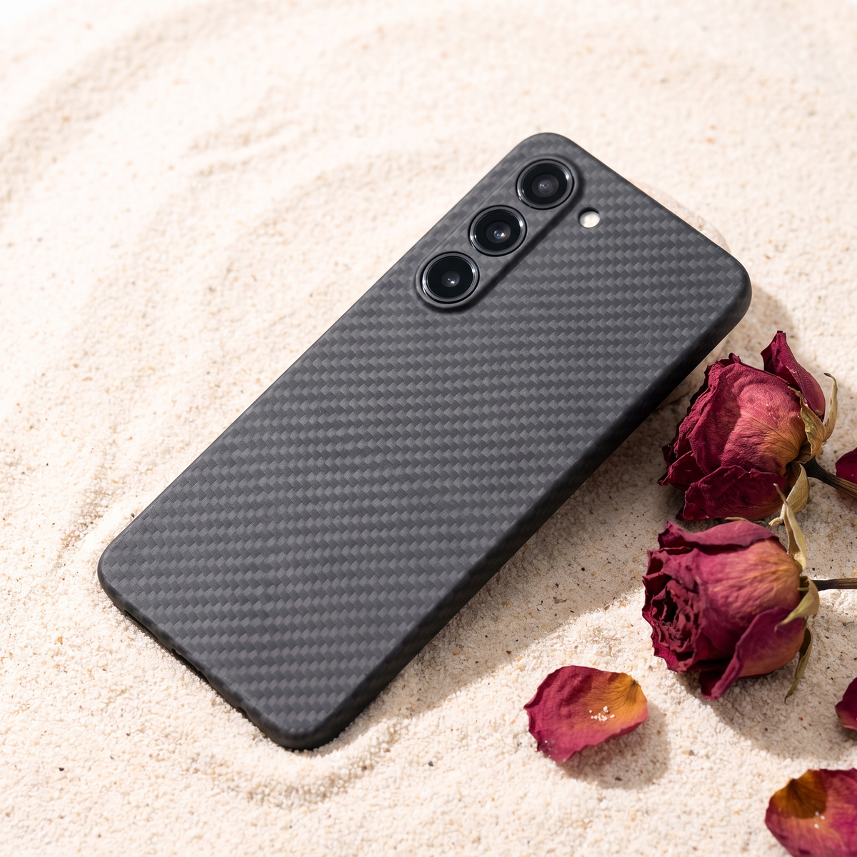 Aramid case for Galaxy S25 Edge, back view