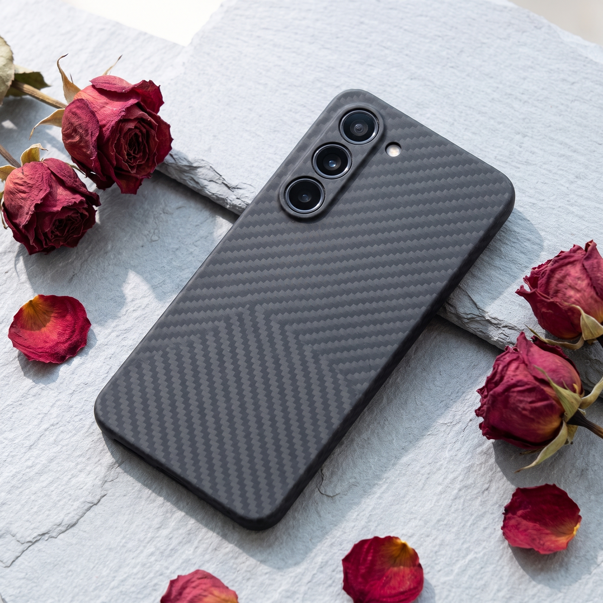 Aramid case for Galaxy S25 FE, back view